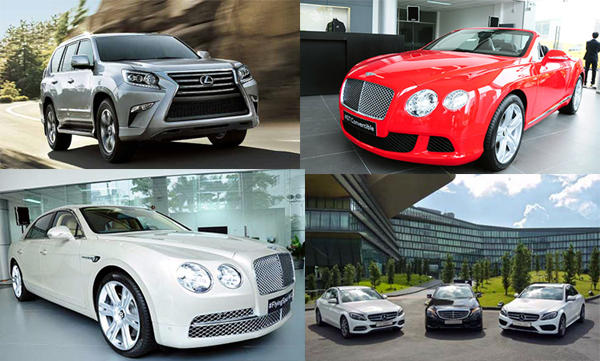 Rầm rộ ô tô tiền tỷ: 'cộp' tiền, ghi tên mua xe chơi tết