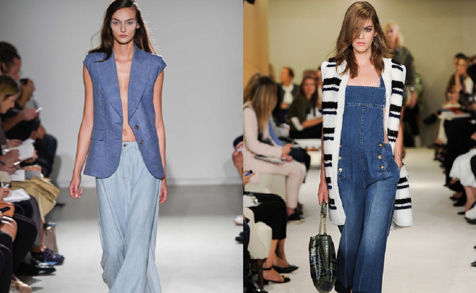 Denim khuấy động sàn diễn thời trang mùa Xuân 2015
