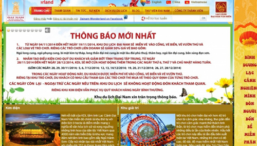 Thực hư việc khu du lịch Đại Nam sẽ đóng cửa