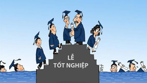 'Học xong thế nào bố chẳng xin việc cho'