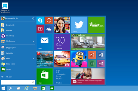 Microsoft sẽ công bố Windows 10 cho smartphone trong tháng 1