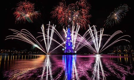 Cận cảnh cây thông Noel 'khủng' nhất thế giới