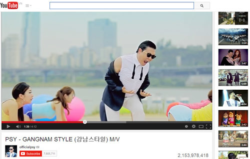 Gangnam Style phá kỷ lục khiến kỹ sư của YouTube đau đầu