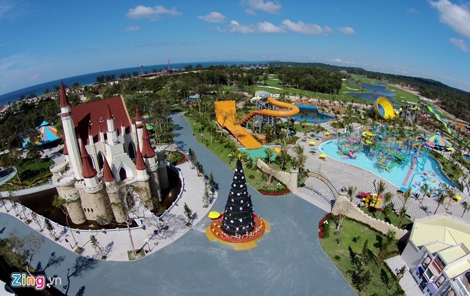 Nơi diễn ra chung kết Hoa hậu Việt Nam nhìn từ camera bay