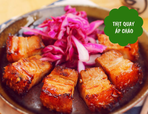 Thịt heo quay áp chảo, canh kim chi hấp dẫn bữa chiều