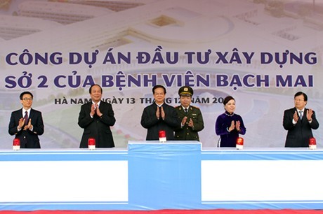 Thủ tướng phát lệnh khởi công cơ sở 2 BV Bạch Mai, Việt Đức