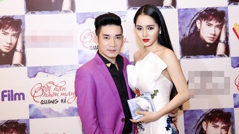Quang Hà khoe vợ mới được tuyển từ 25 người mẫu