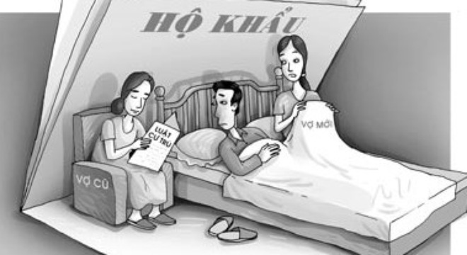 Ly hôn mà chồng không cho tách khẩu