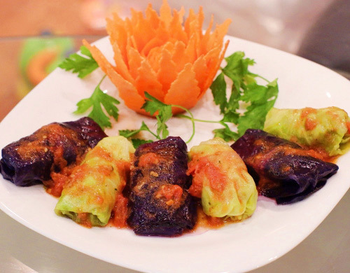 Bắp cải cuộn thịt ngon ngất ngây