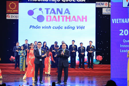 Tân Á Đại Thành nhận giải Thương hiệu Quốc gia 2014