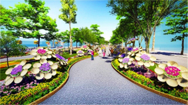 Phối cảnh đường hoa tết Ất Mùi 2015 đẹp mê hồn