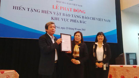 Phát động tặng hiện vật cho Bảo tàng Báo chí VN