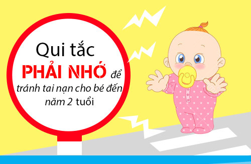 Qui tắc ngăn ngừa tai nạn cho trẻ sơ sinh đến 2 tuổi