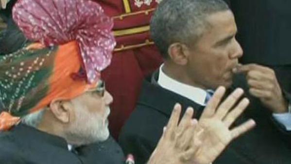 Dân Ấn bất bình vì Obama nhai kẹo cao su