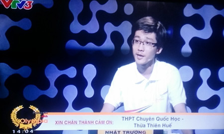 Lần đầu tiên Bình Thuận có HS lọt chung kết Olympia