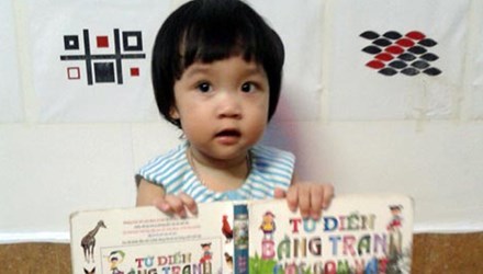 Bé gái 16 tháng tuổi ở Hải Phòng có tài năng kỳ diệu