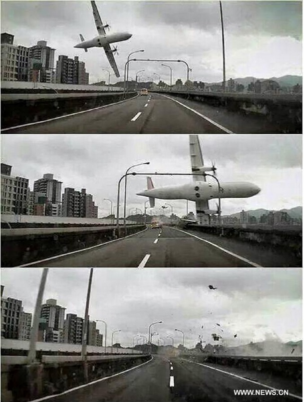 máy bay rơi, TransAsia, Đài Loan