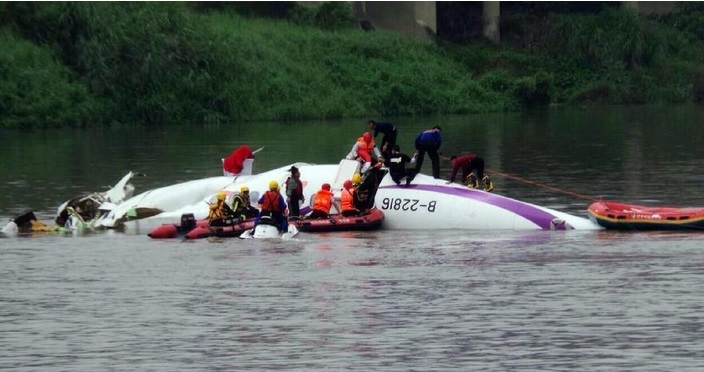 máy bay rơi, TransAsia, Đài Loan