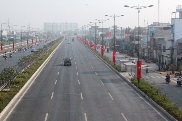 Thông xe toàn tuyến đường nội đô đẹp nhất Sài Gòn