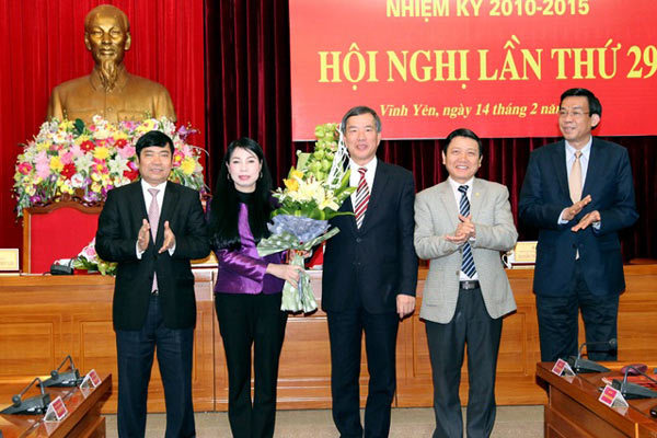 Vĩnh Phúc có nữ Bí thư Tỉnh ủy