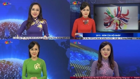 Trang phục lên sóng ấn tượng của BTV Hoài Anh