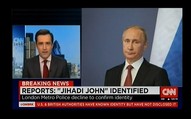 CNN đăng nhầm ảnh Putin khi nói về đao phủ IS