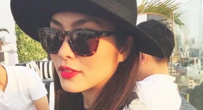 Tăng Thanh Hà chia sẻ hình ảnh mang bầu tháng thứ 8