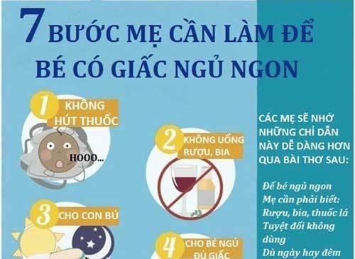 7 bước các mẹ cần làm để giúp bé ngủ ngon