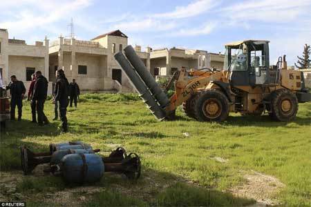 Xem súng thần công tự chế của quân nổi dậy Syria