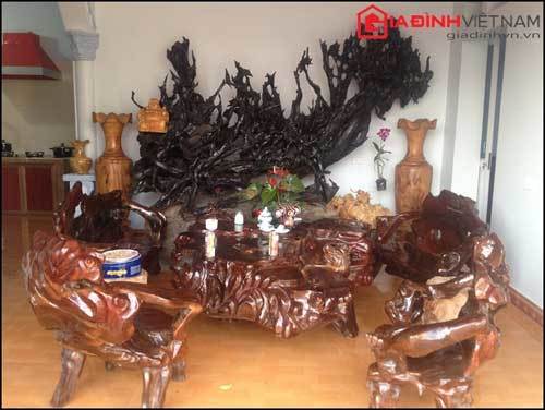 đồ-gỗ, nội-thất, bàn-ghế, Điện-Biên, miền-núi, biên-viễn, đại-gia, thú-chơi, giường, tủ,