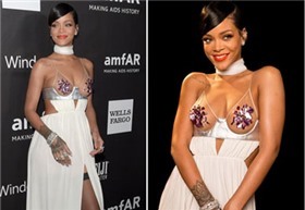 Những bộ cánh thảm đỏ gây sốc của Rihanna