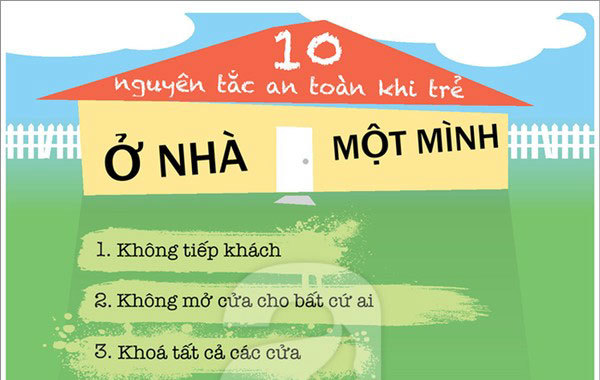 Dạy con 10 nguyên tắc an toàn khi ở nhà một mình