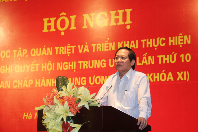 Đảng bộ Bộ TT&TT quán triệt Nghị quyết Trung ương 10 (Khóa XI)