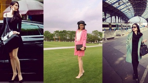 Linh Nga xinh đẹp xuống phố, Thủy Tiên quyến rũ bên xế hộp