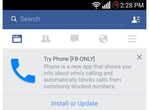 Facebook thử nghiệm ứng dụng gọi điện cho Android