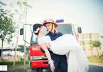 Tình yêu 7 năm tuyệt đẹp của chàng lính cứu hỏa trong bộ ảnh cưới gây sốt