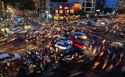 Giao thông hỗn loạn ở Việt Nam đoạt giải thưởng ảnh quốc tế