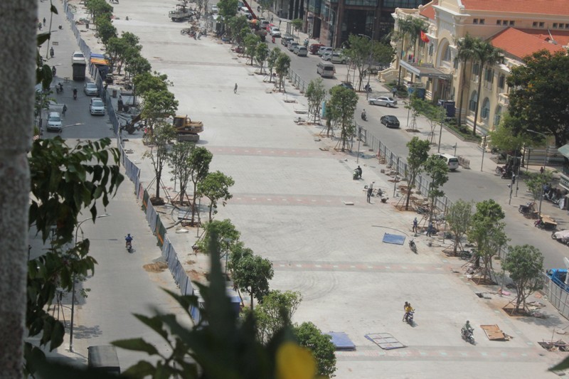 Vận hành thử nghiệm phố đi bộ đầu tiên tại Việt Nam