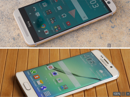 Galaxy S6 Edge áp đảo One M9 về mức độ được yêu thích