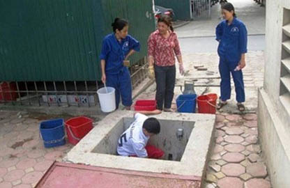 Cấp nước sạch trở lại cho 2 tòa nhà Khu đô thị Dịch Vọng
