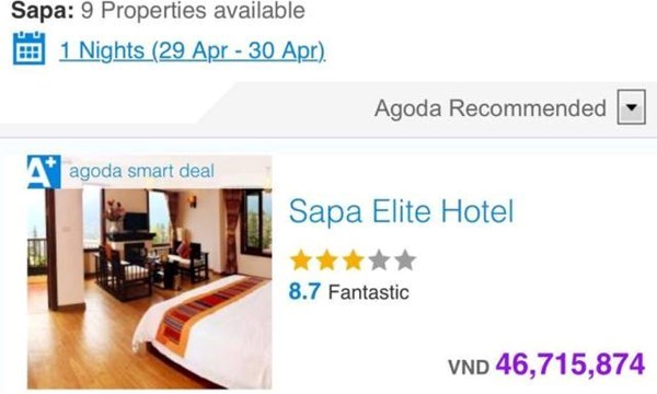 Kinh hoàng Sapa: Khách sạn 3 sao chém 46 triệu ngủ đêm 30/4
