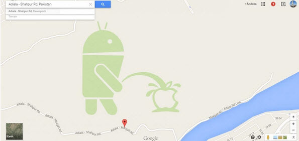 Google xin lỗi vì logo “tè bậy lên Apple” trên Google Maps