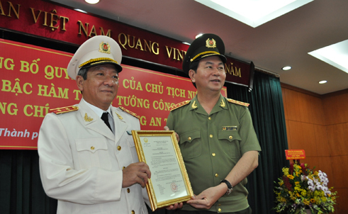 Giám đốc Công an TP.HCM được thăng hàm Trung tướng