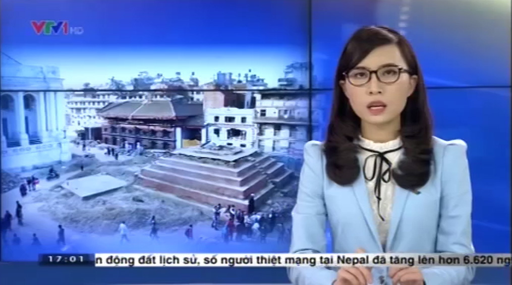 BTV Thời sự VTV gọi thiệt hại động đất Nepal là 