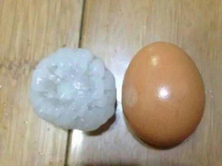 Xem mưa đá to bằng quả trứng