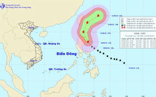 Bão Noul mạnh cấp 15, nắng nóng kéo dài tại Bắc Bộ