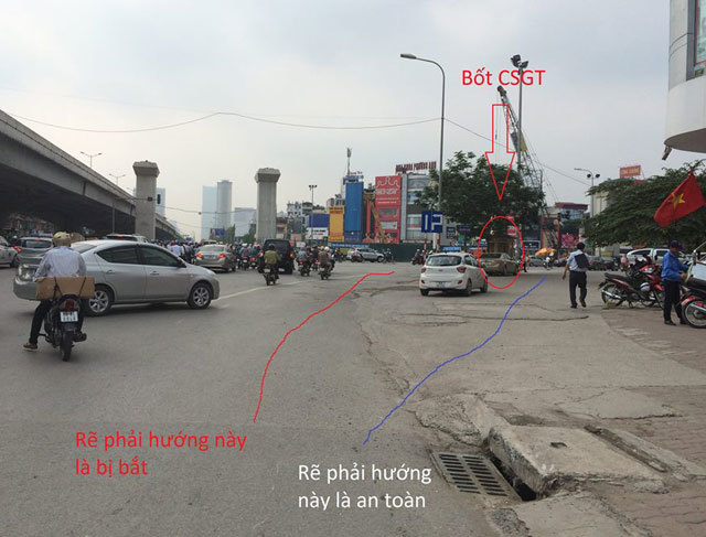 'Ma trận' giao thông ở ngã tư phức tạp nhất Thủ đô