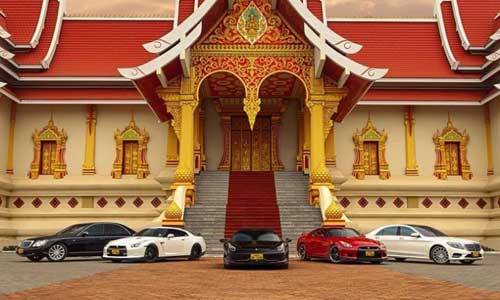 Dàn siêu xe của đại gia Lào khiến dân chơi Việt lác mắt