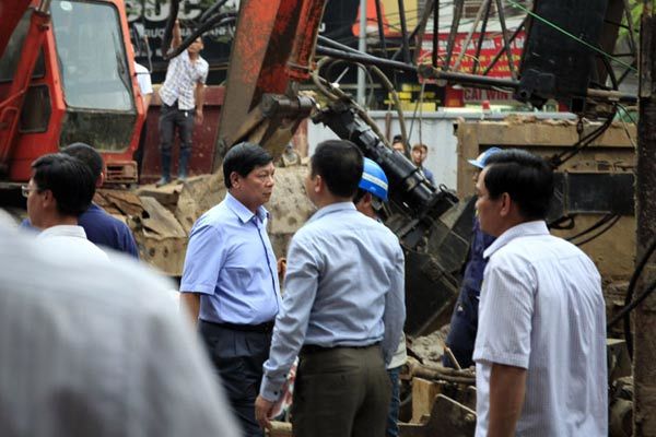 Tai nạn, vỡ ống nước lập tức có mặt lãnh đạo HN