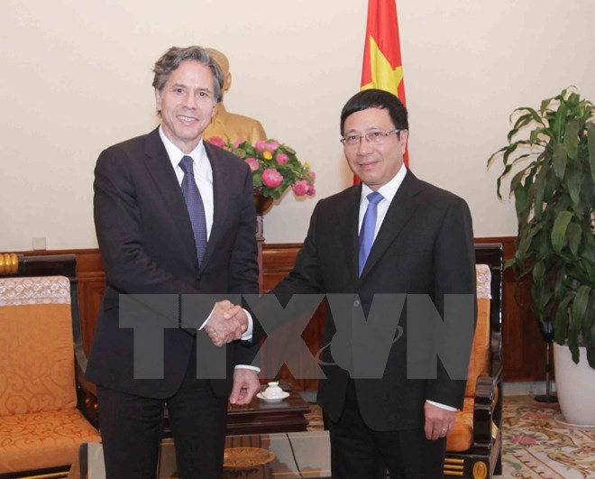 Phó Thủ tướng Phạm Bình Minh tiếp Thứ trưởng Ngoại giao Mỹ